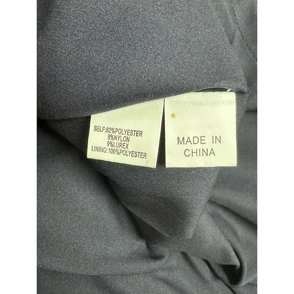 Kay Unger New York Metallic Animal Print Midi Dress Size 14 Cap Sleeve - Picture 6 of 7